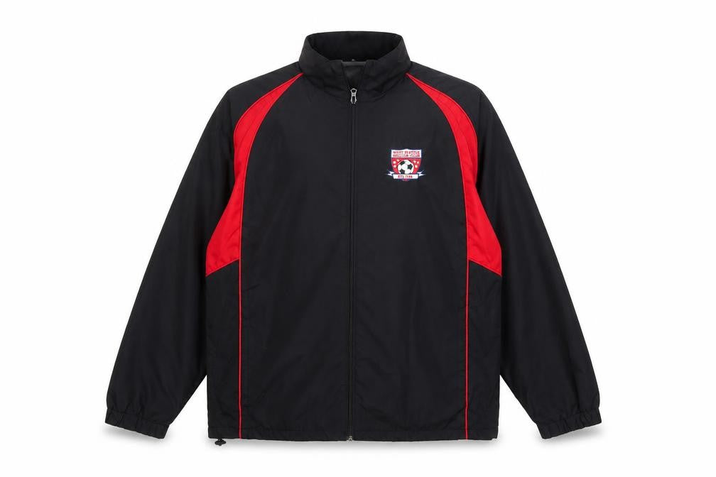Teamwork Athletic Apparel Men’s Black Red Windbreaker Jacket L