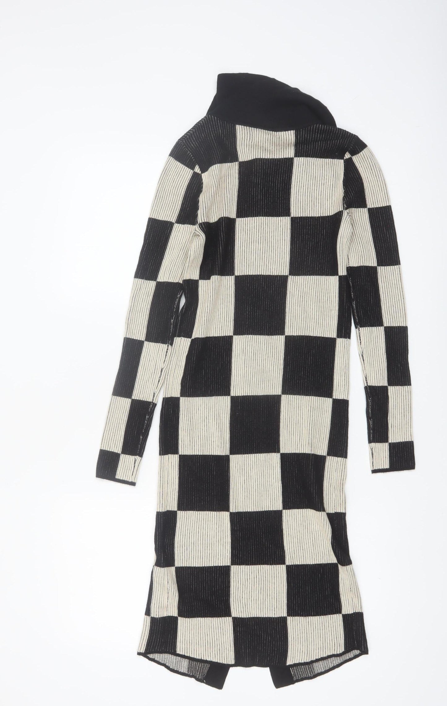 Urban Revivo Women’s Black Check Collared Shirt Dress Size 6