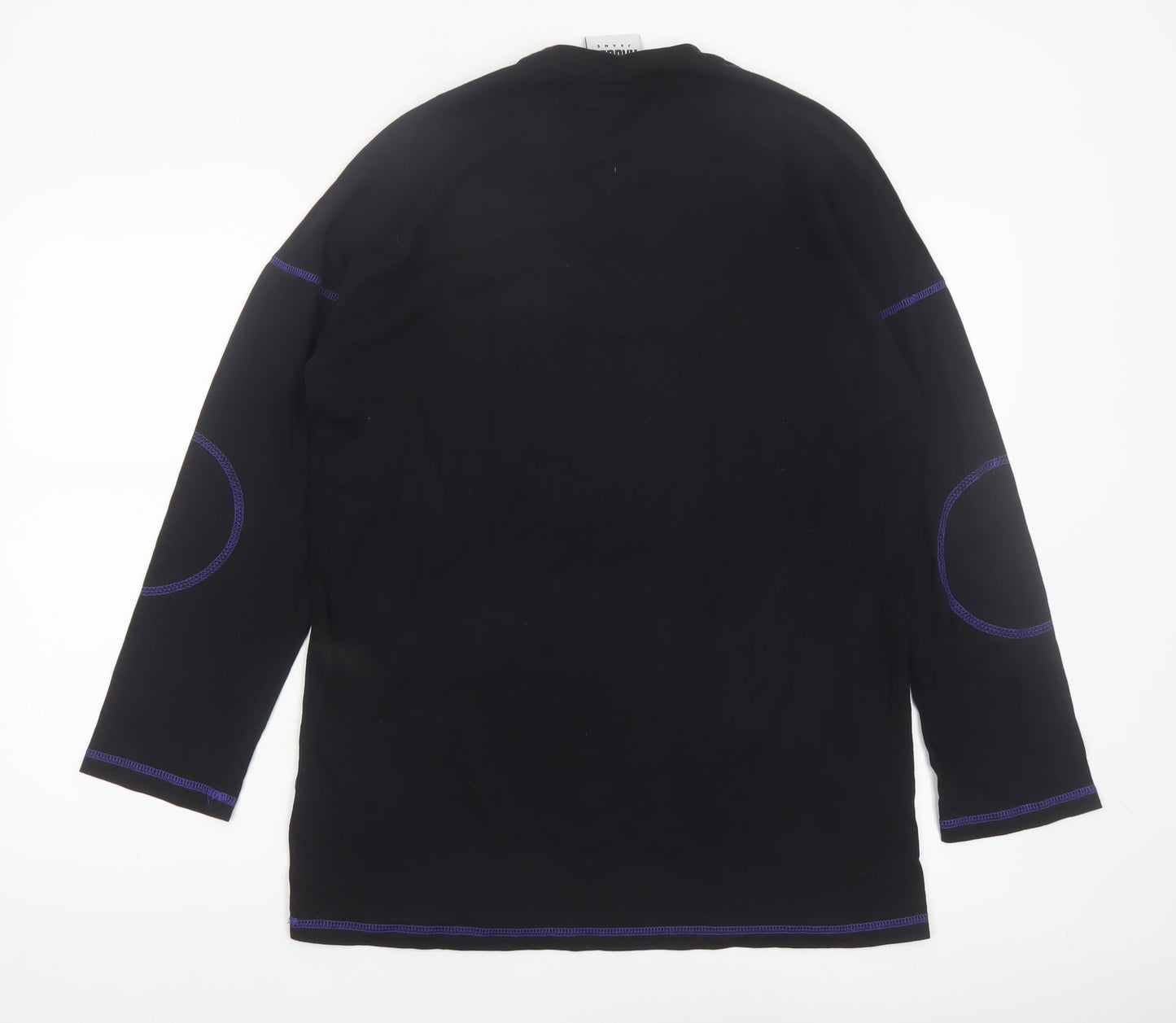 Ragged Jeans Men's Black XS Long Sleeve Graphic Cotton Top