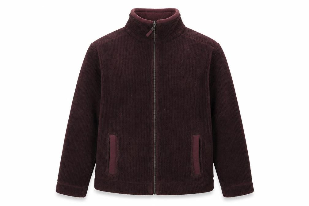 Marks and Spencer Men's Purple Fleece Full Zip Jacket Size S