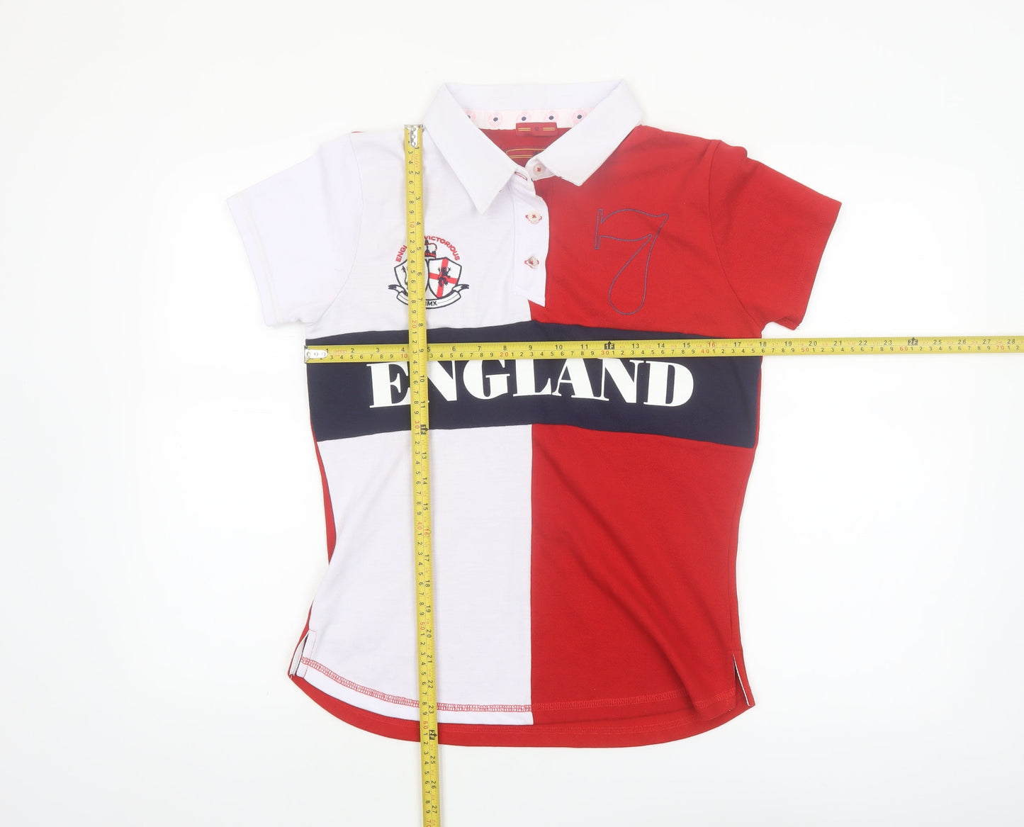 England Victorious Womens Multicoloured Polo Shirt Size 12