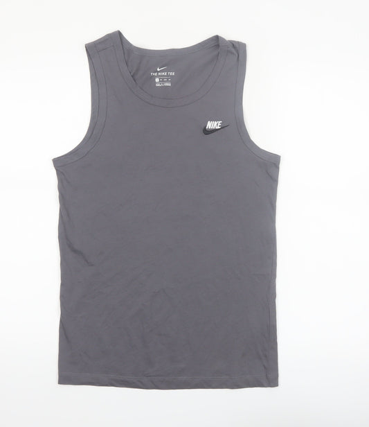 Nike Men's Grey XS Sleeveless Cotton Casual Sports Vest