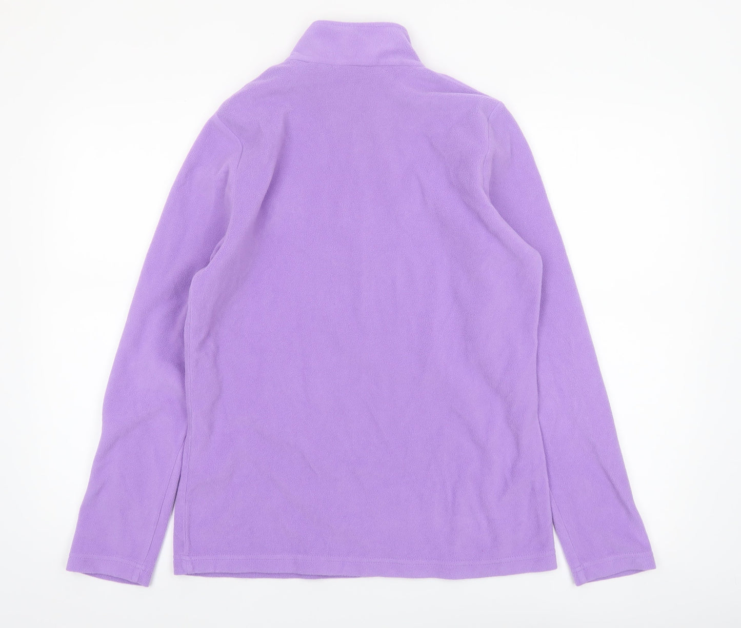 Regatta Women Purple 1/4 Zip Fleece Pullover Sweatshirt UK 10