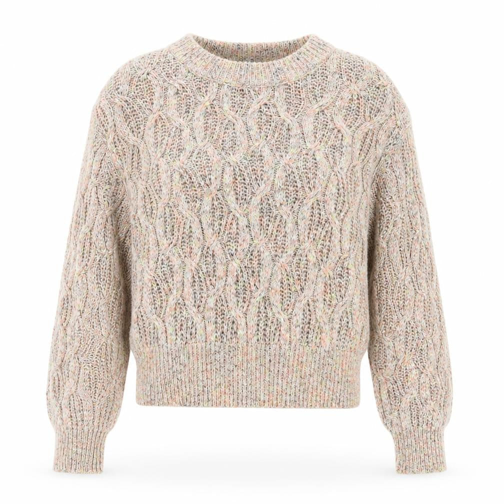 North West Womens Multicoloured XS Cable-Knit Acrylic Jumper