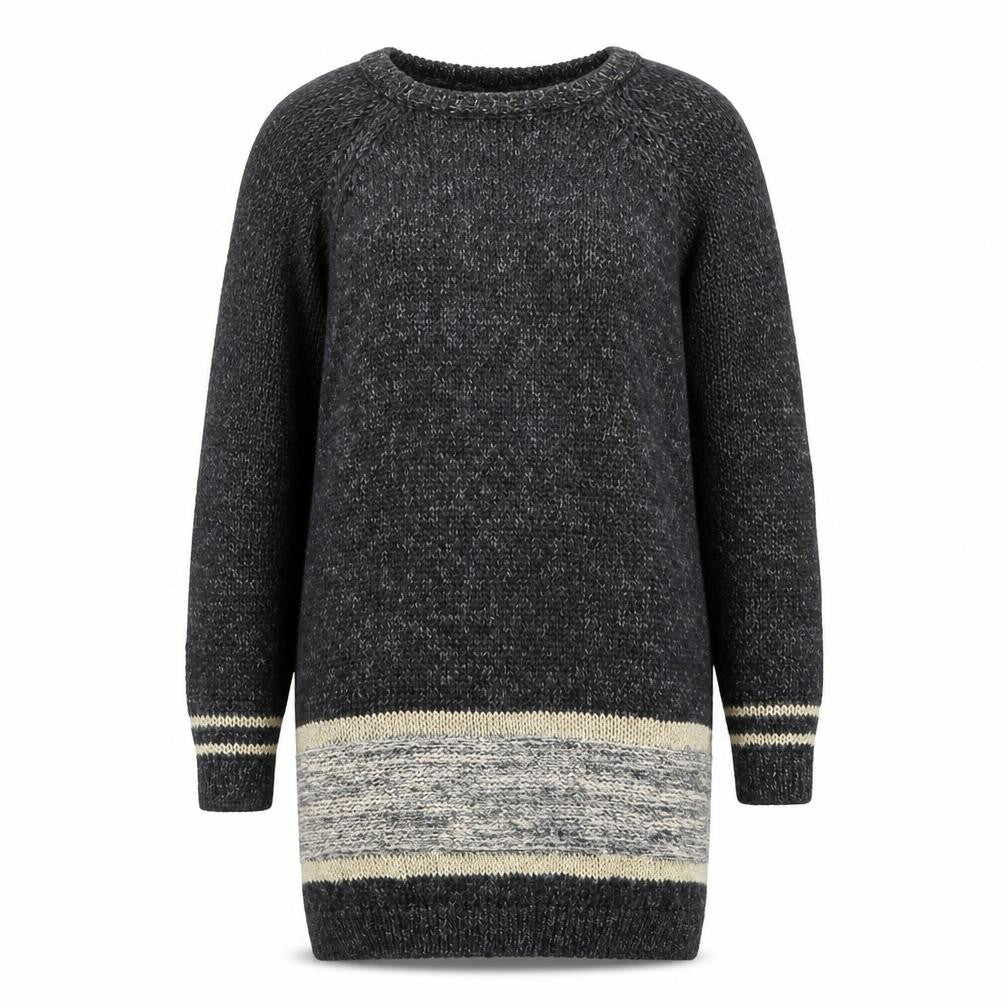 River Island Women Grey Knit Long Sleeve Jumper Dress Size 10