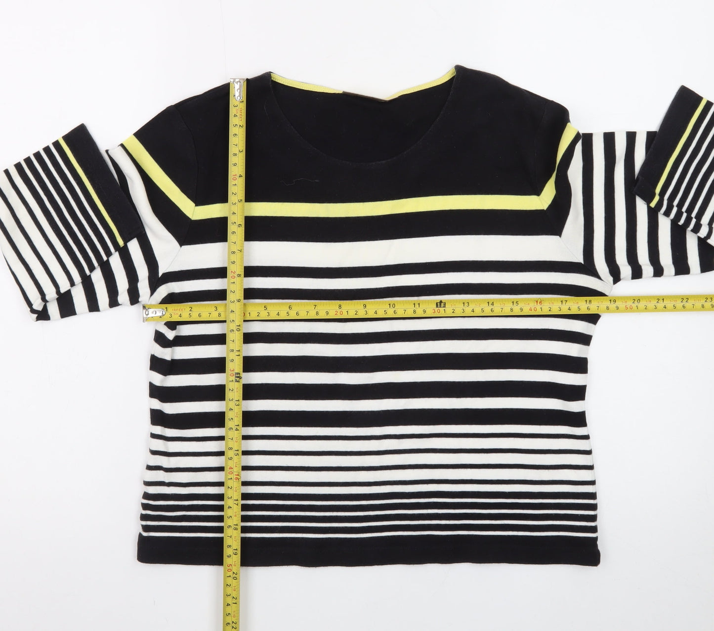 CC Petite Women's Multicoloured Striped Cotton Jumper M