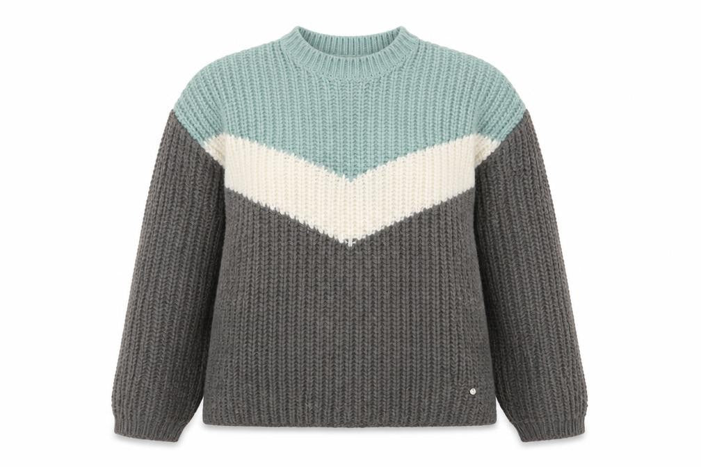 Green Coast Women's Multicoloured XS Chunky Knit Pullover Jumper