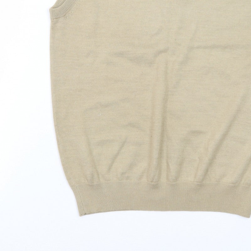 Additional view of Peater Field Men's Beige V-Neck Sleeveless Knit Vest, size L
