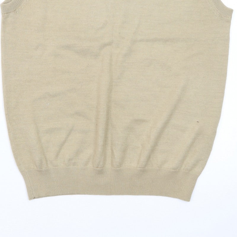Additional view of Peater Field Men's Beige V-Neck Sleeveless Knit Vest, size L