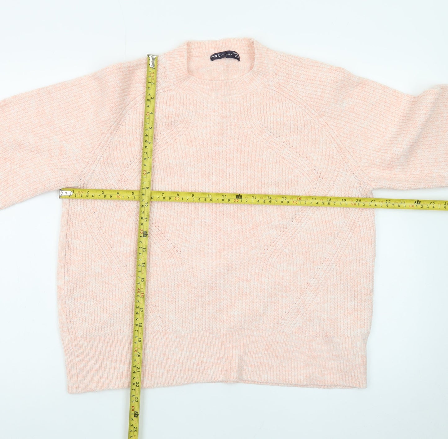 Marks and Spencer Womens Pink Knit Pullover Jumper Medium