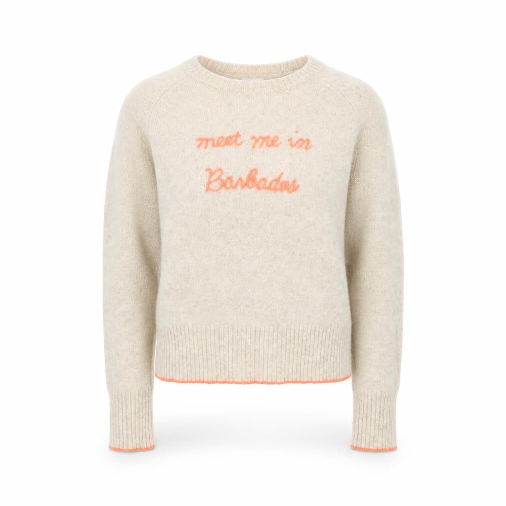 Golden Sun Women's Beige XS Cashmere Pullover Jumper Meet Me in Barbados