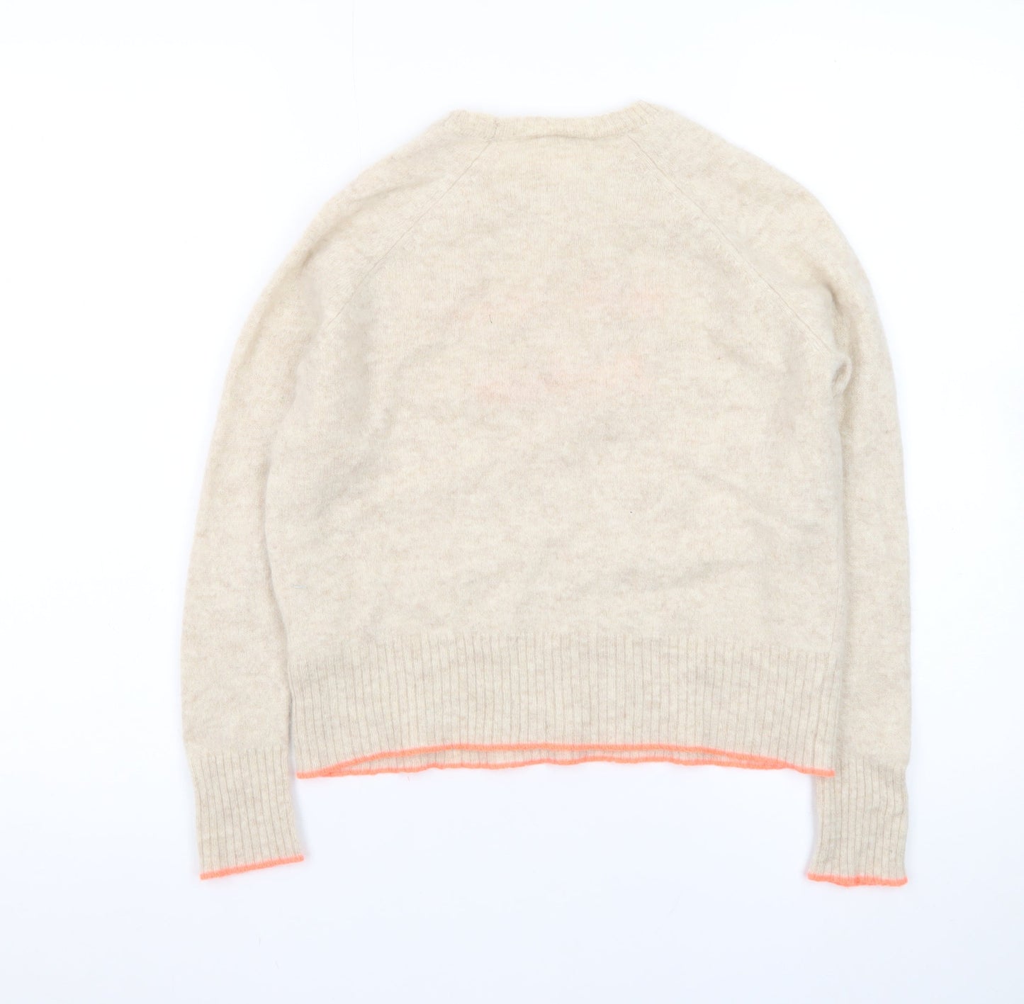 Golden Sun Women's Beige XS Cashmere Pullover Jumper Meet Me in Barbados