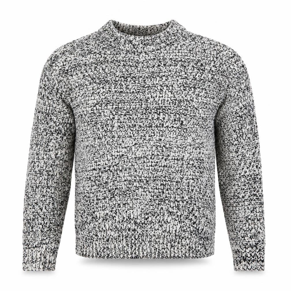 H&M Men’s Grey Chunky-Knit Cotton Pullover Jumper Size S