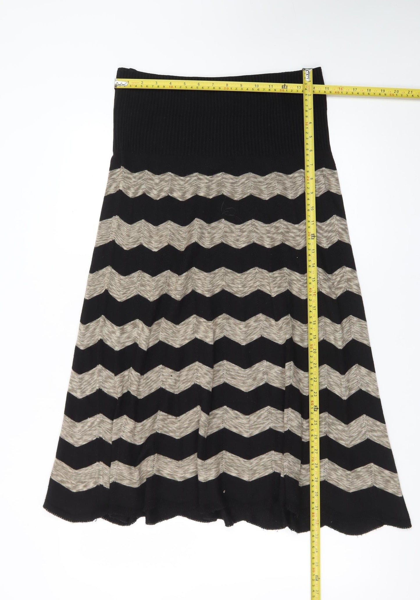 Marks and Spencer Per Una Women’s Black Size 14 A-Line Knit Skirt