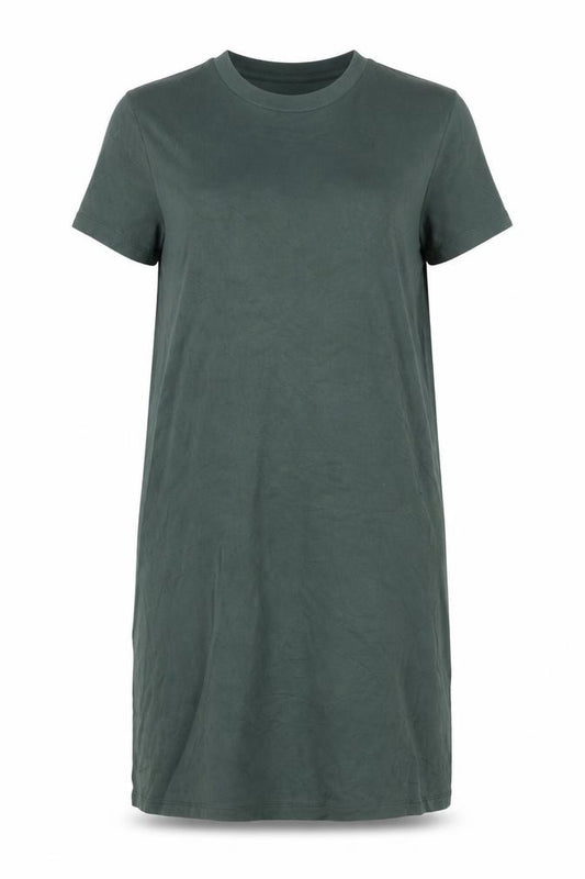 Superdry Women Green Size 14 T-Shirt Dress Casual Jersey Cotton