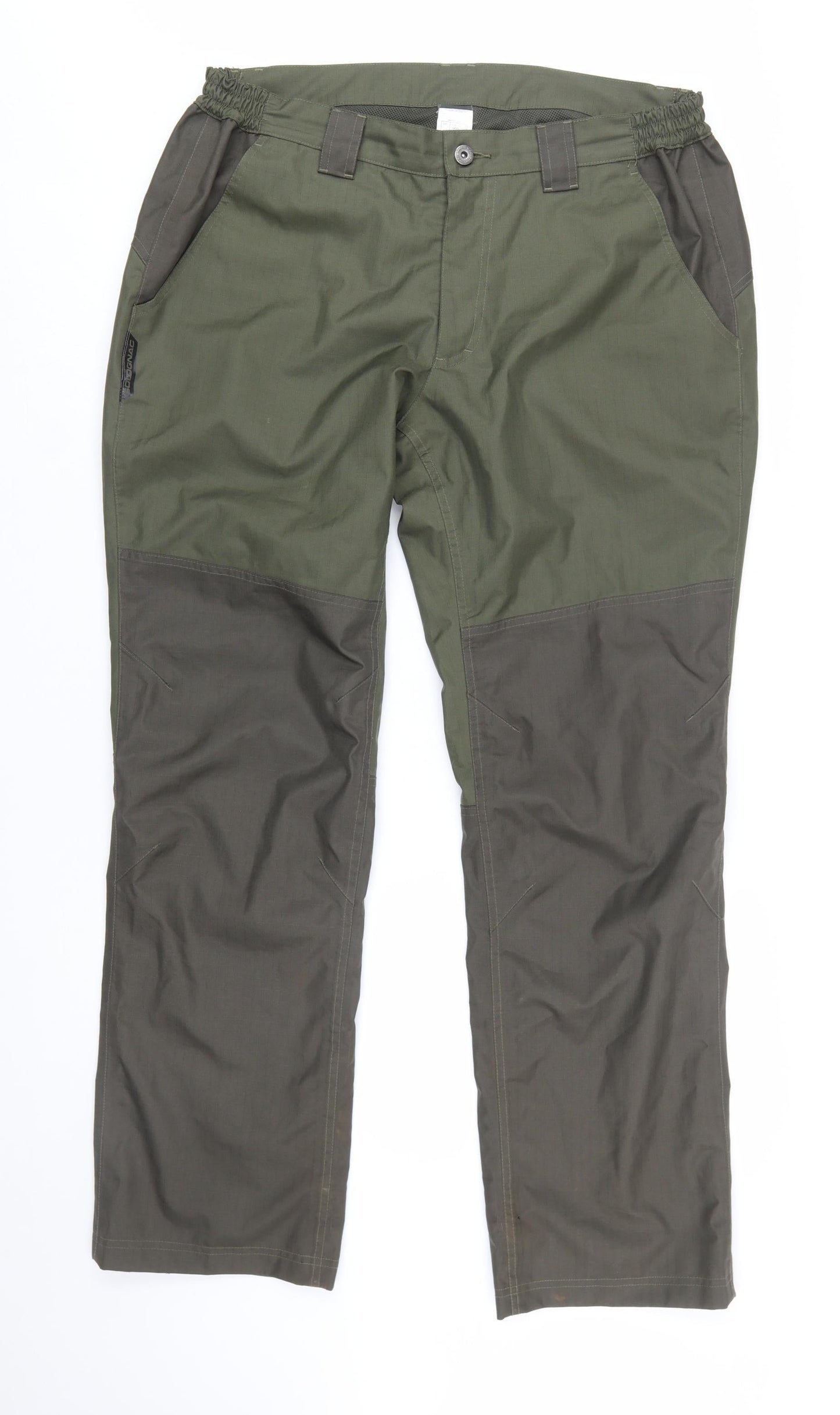 Decathlon Men's Green XL Cargo Trousers Lightweight Outdoor Workwear