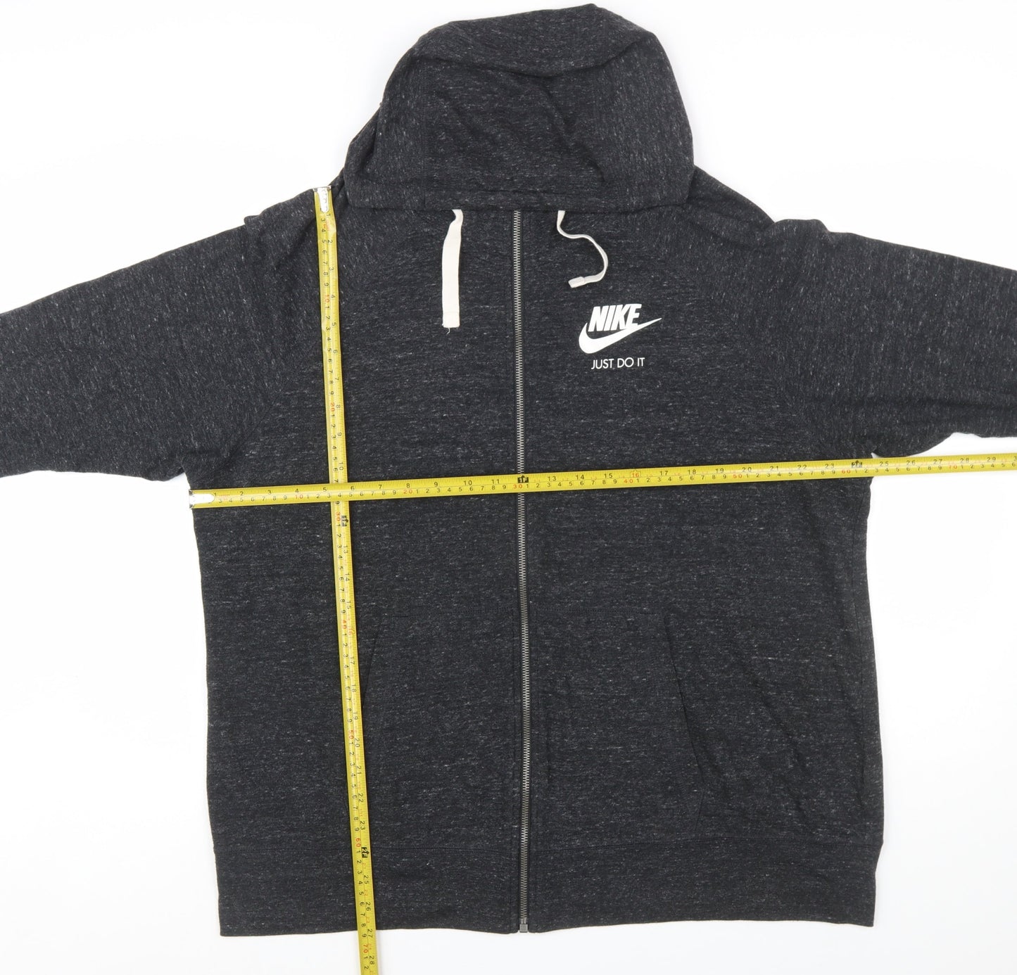 Nike Men's Black 2XL Full Zip Hoodie Just Do It Sportswear