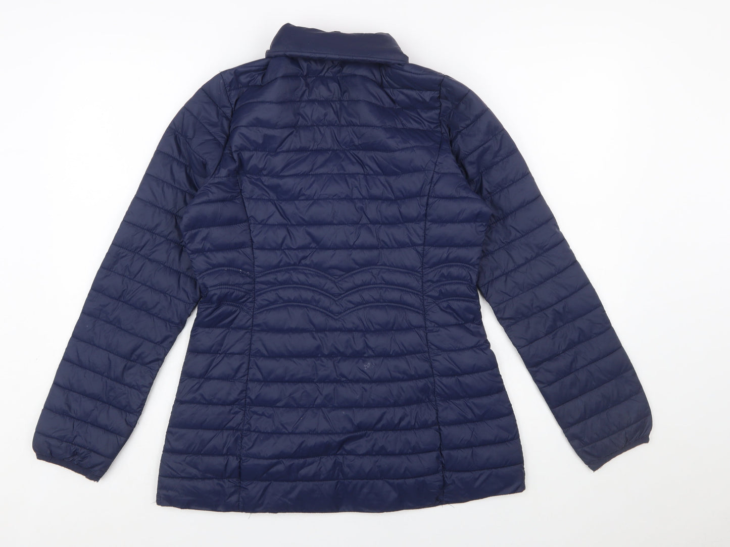 Paco Boutique Women's Blue Size 10 Puffer Jacket Lightweight Quilted