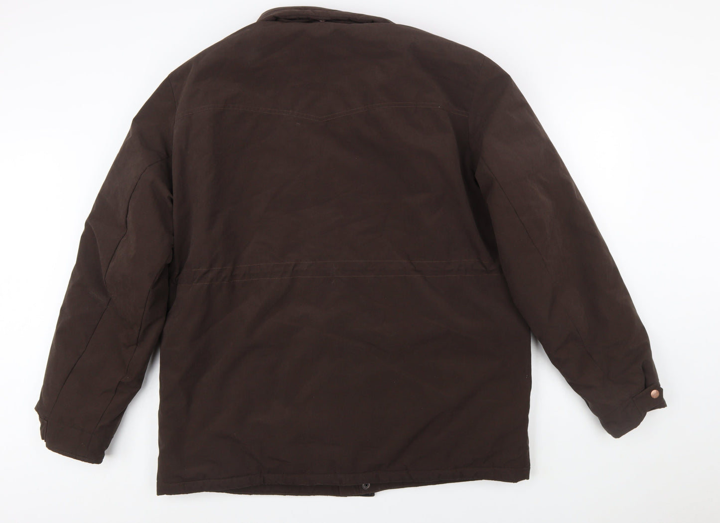 Wrangler Men's Brown XL Regular Fit Lined Parka Jacket