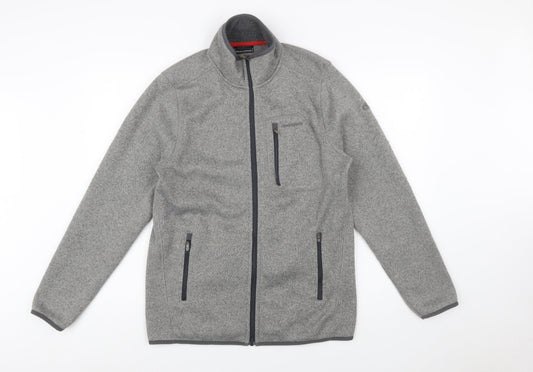 Craghoppers Mens Grey Fleece Full Zip Jacket Size M Outdoor Hiking