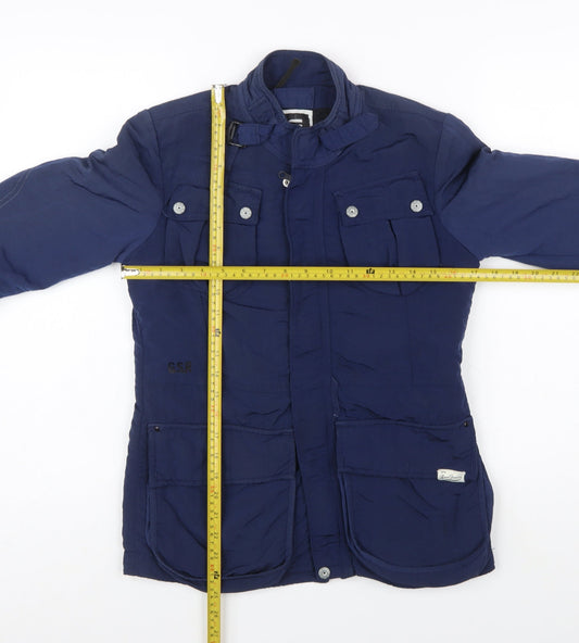 G-Star Raw Blue Military Style Softshell Jacket Unisex Adults S