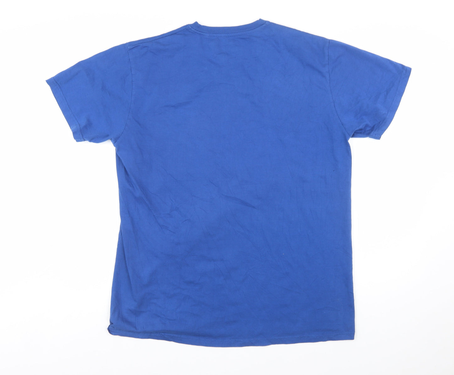 Kukuxumusu Men's Blue XL Graphic Print Cotton Crew Neck T-Shirt