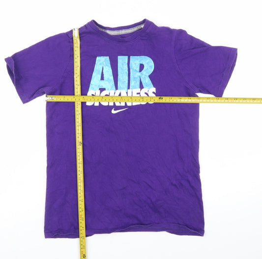 Nike Boys Purple Air Sickness Graphic Athletic T-Shirt 12-13 Years