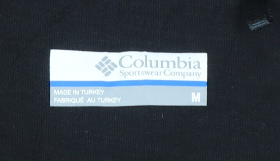 Columbia Men's Black Graphic Crew Neck Cotton T-Shirt Size M