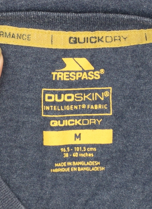 Trespass Men's Blue Quick Dry Graphic Outdoor T-Shirt M