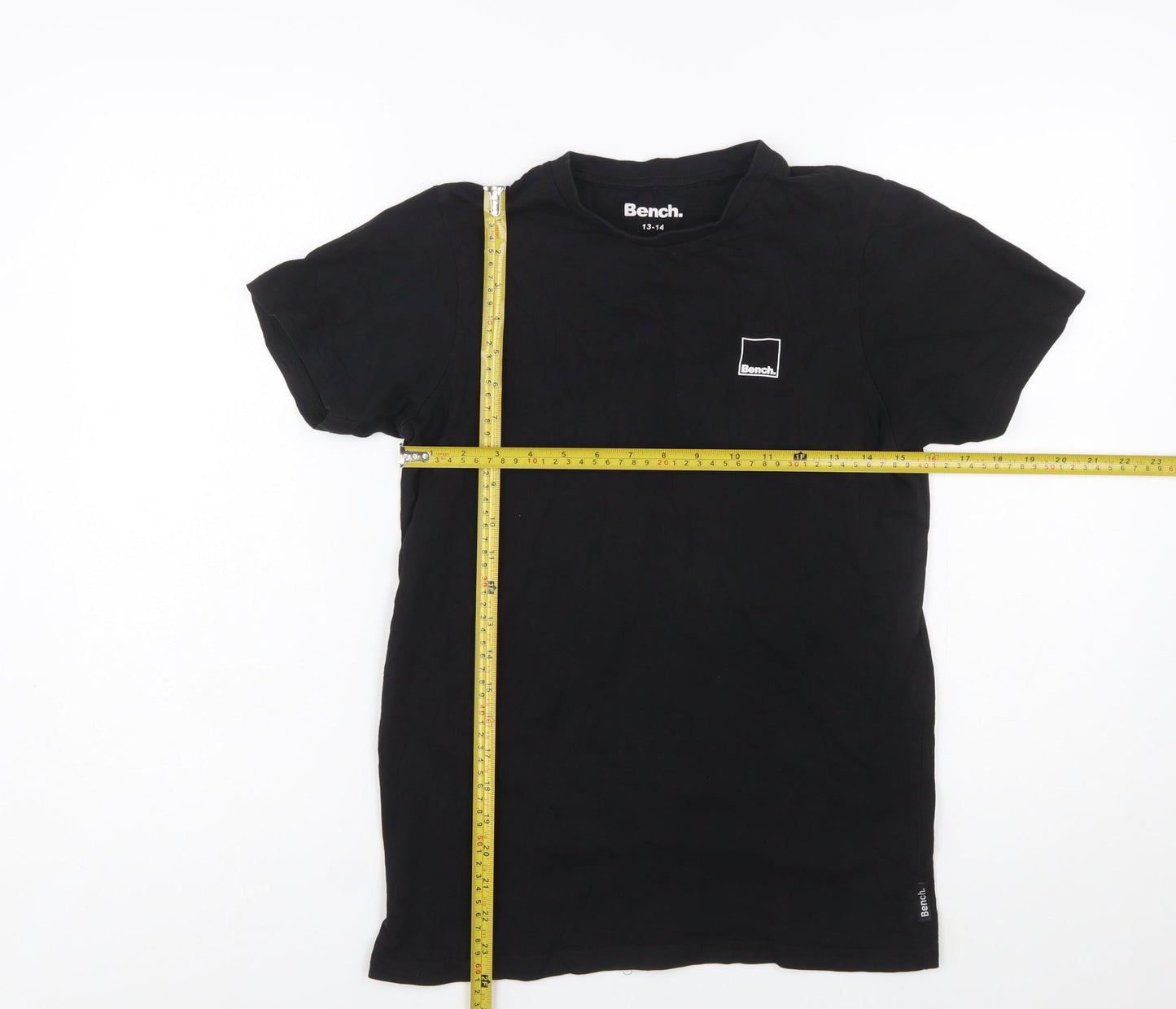 Bench Teens Black Cotton Crew Neck Short Sleeve T-Shirt 13 Years