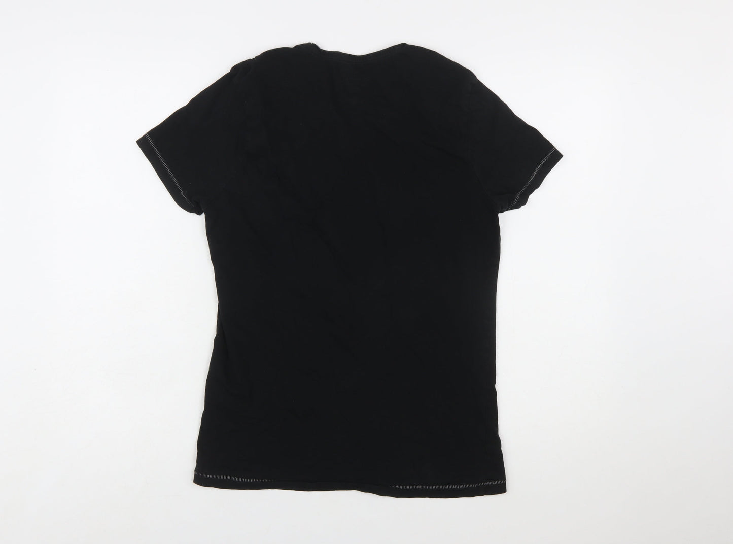 Jack Daniel's Women's Black Cotton T-Shirt M Short Sleeve Graphic Tee