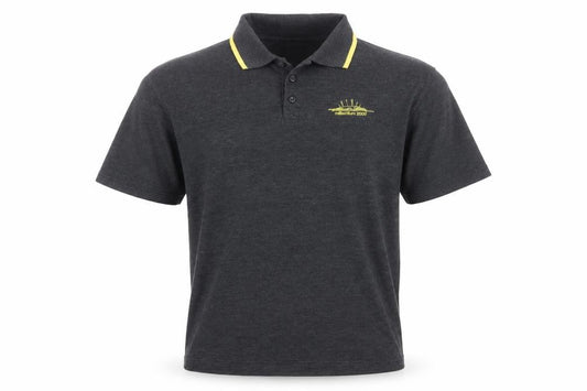 Millennium Experience Men’s Grey Polo Shirt Large Embroidered Logo Vintage