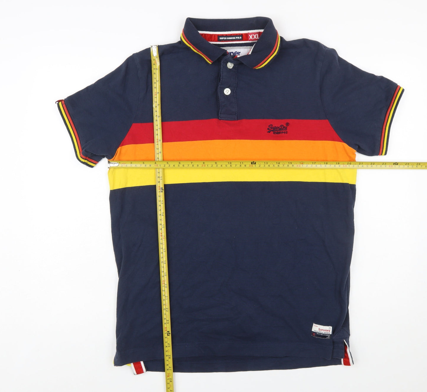 Superdry Men's Multicoloured Super Sunrise Polo Shirt 2XL