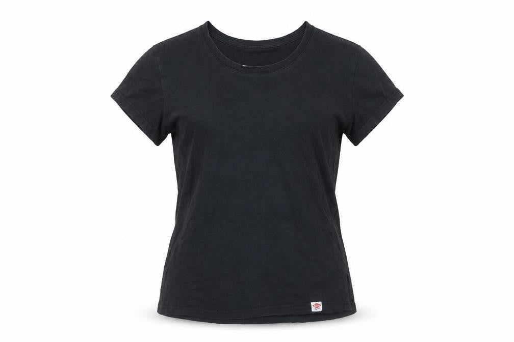 Lee Cooper Womens Black Cotton Basic Short Sleeve T-Shirt Size 12