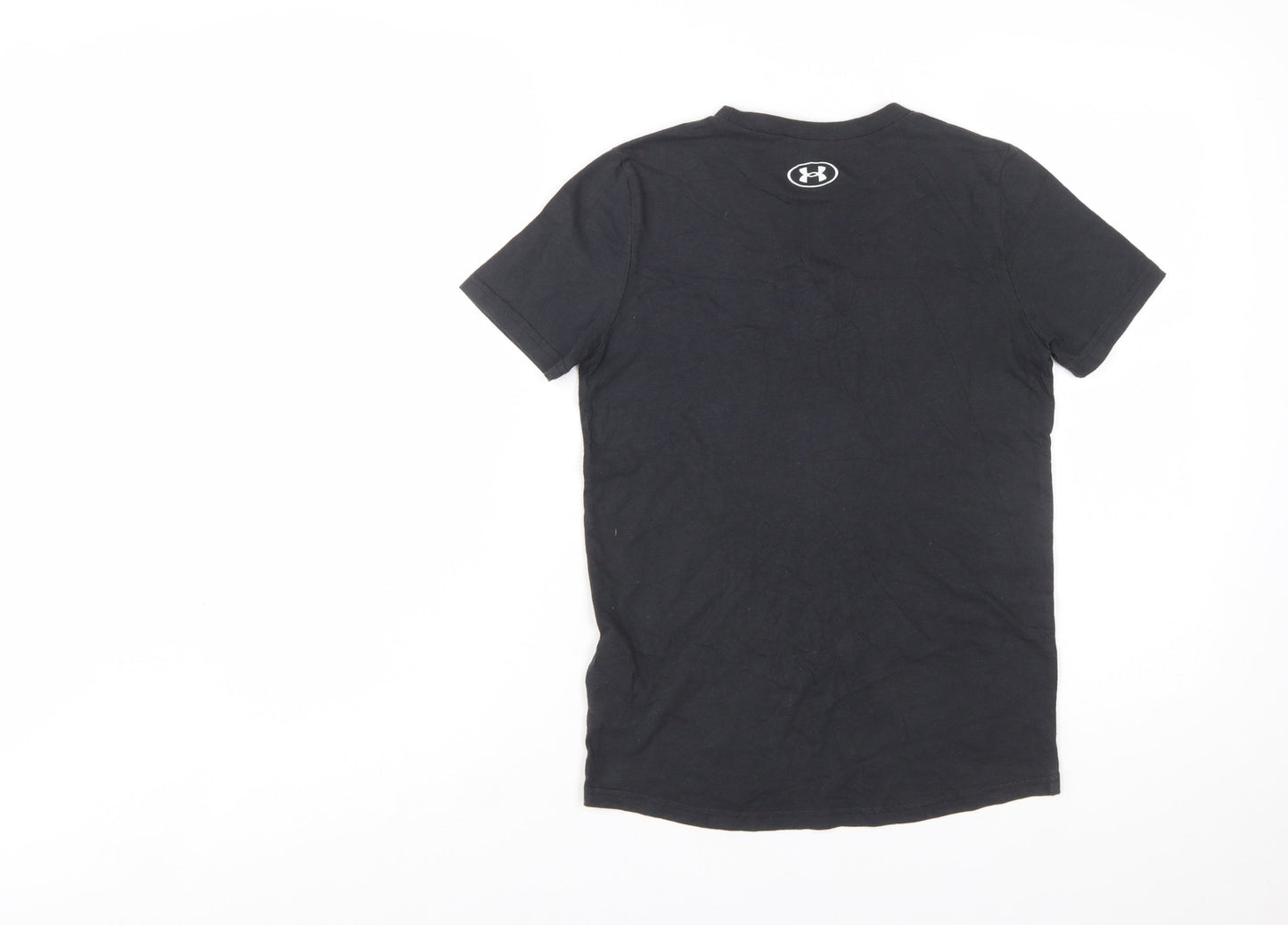 Under Armour Boys Black Medium Sports T-Shirt Short Sleeve Crew Neck