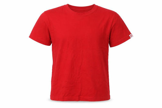 Lee Cooper Men's Red Cotton Crew Neck Short Sleeve T-Shirt M