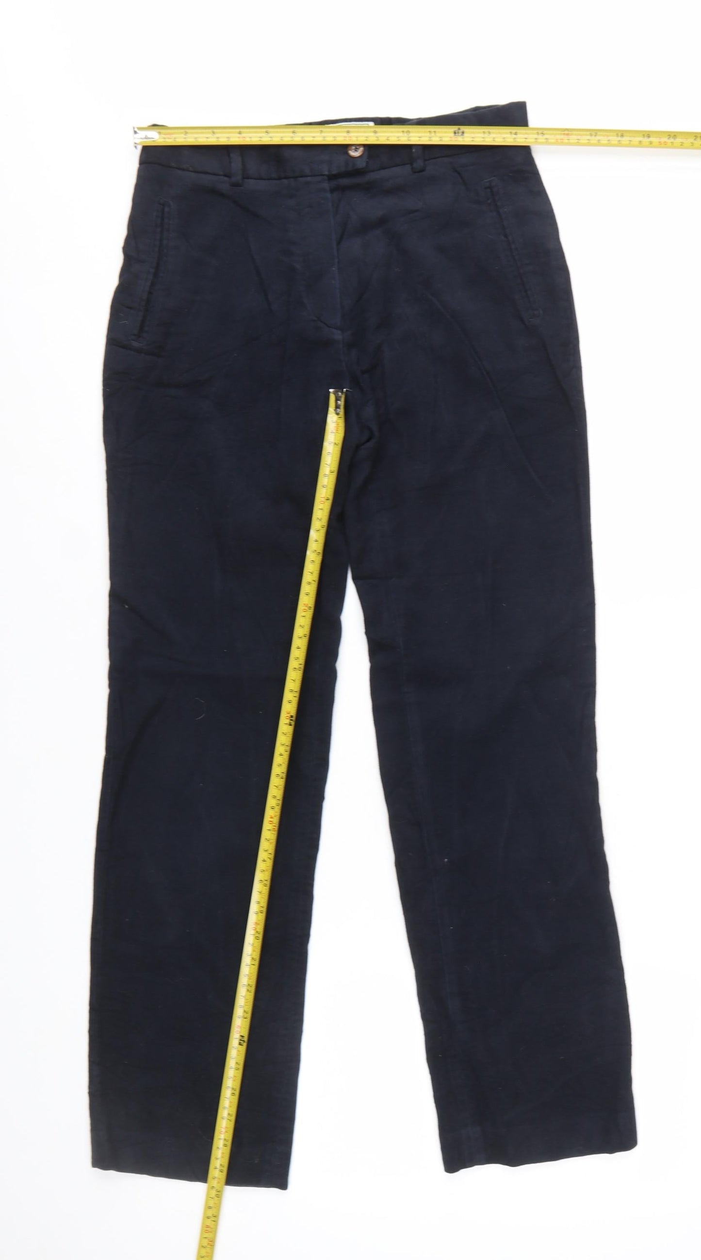 Hoggs of Fife Women's Blue Cotton Chino Trousers Size 10
