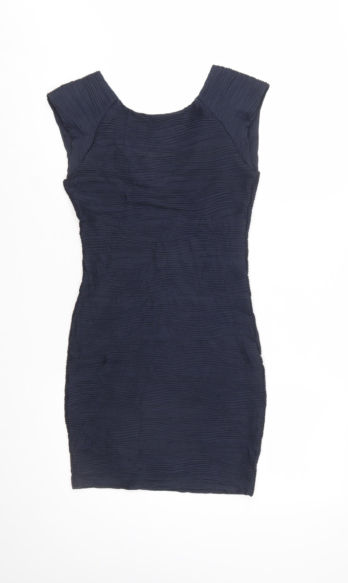 AX Paris Women Blue Size 8 Bodycon Sleeveless Short Dress