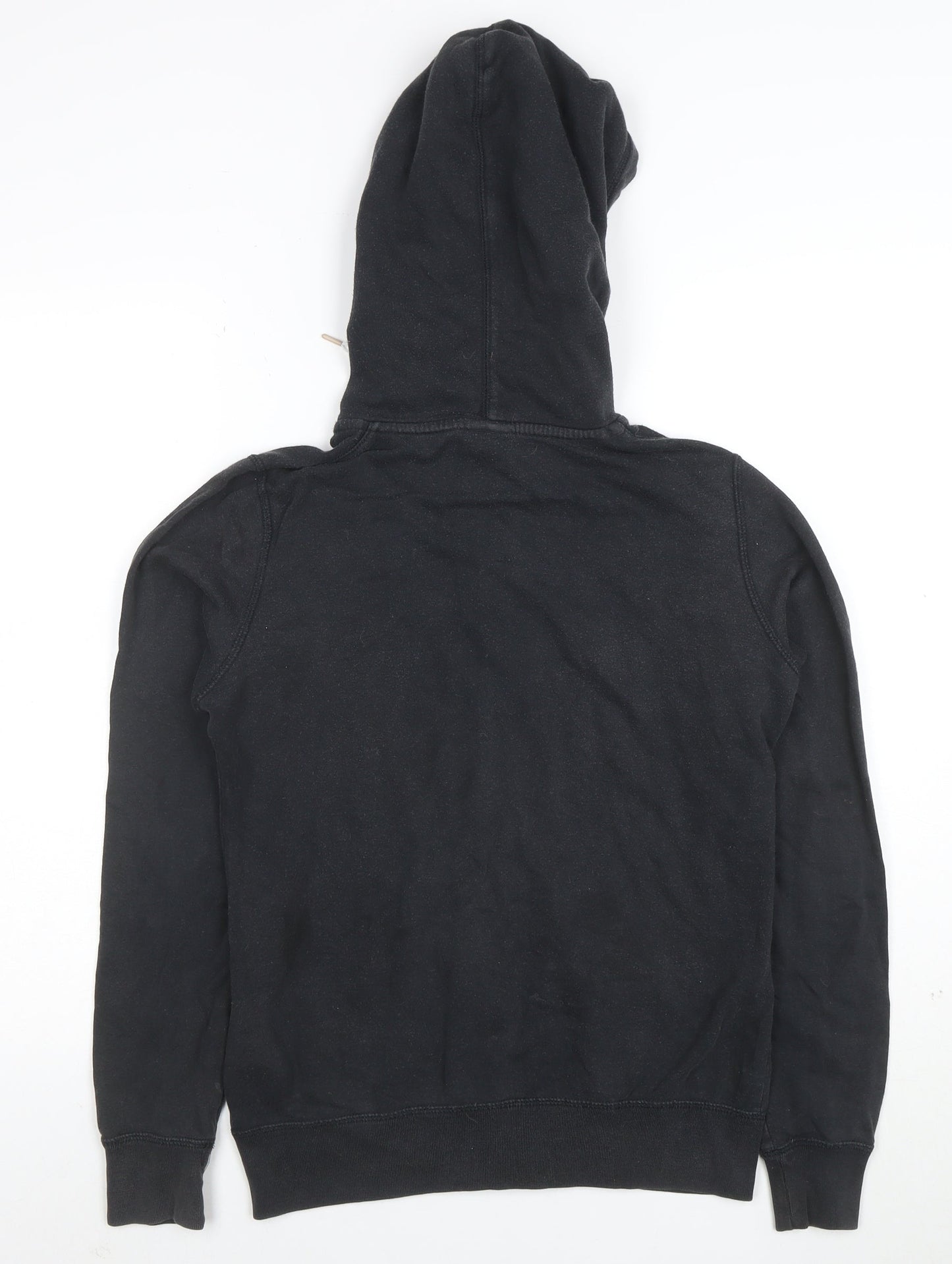 Nike Women's Black Small Full Zip Hoodie Sweatshirt Cotton Blend