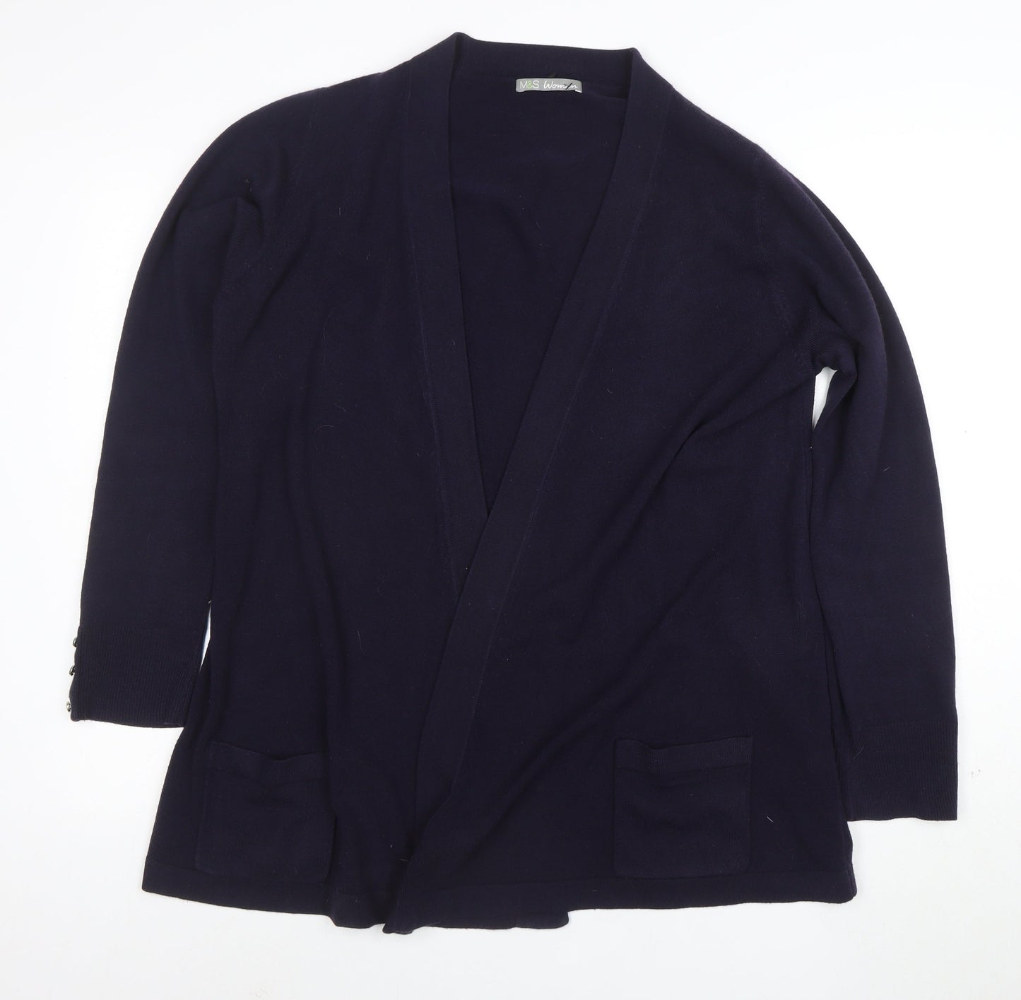 Marks and Spencer Women's Purple Size 22 Knit Cardigan