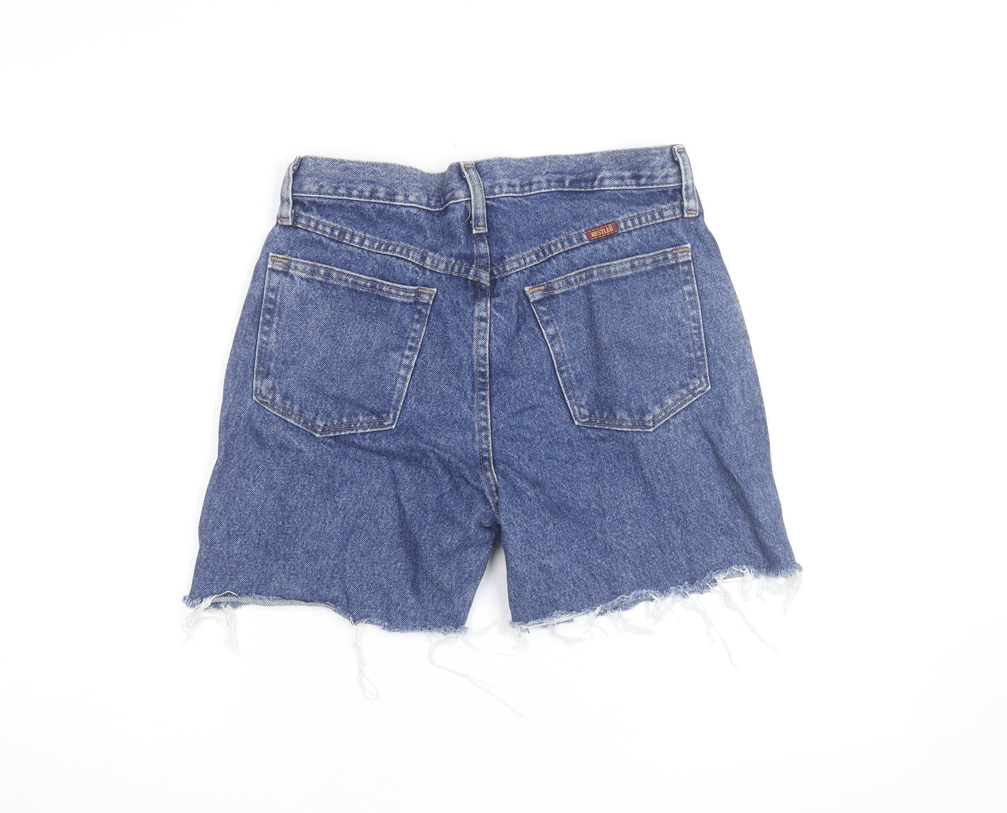 Rustler Men's Blue Denim Distressed Shorts Size 30 Regular Fit