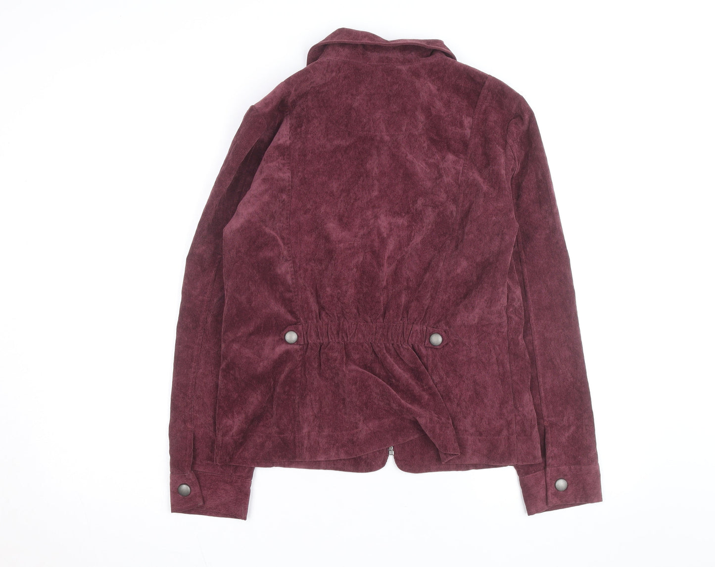 Christopher & Banks Women's Red Corduroy Zip Jacket Size S