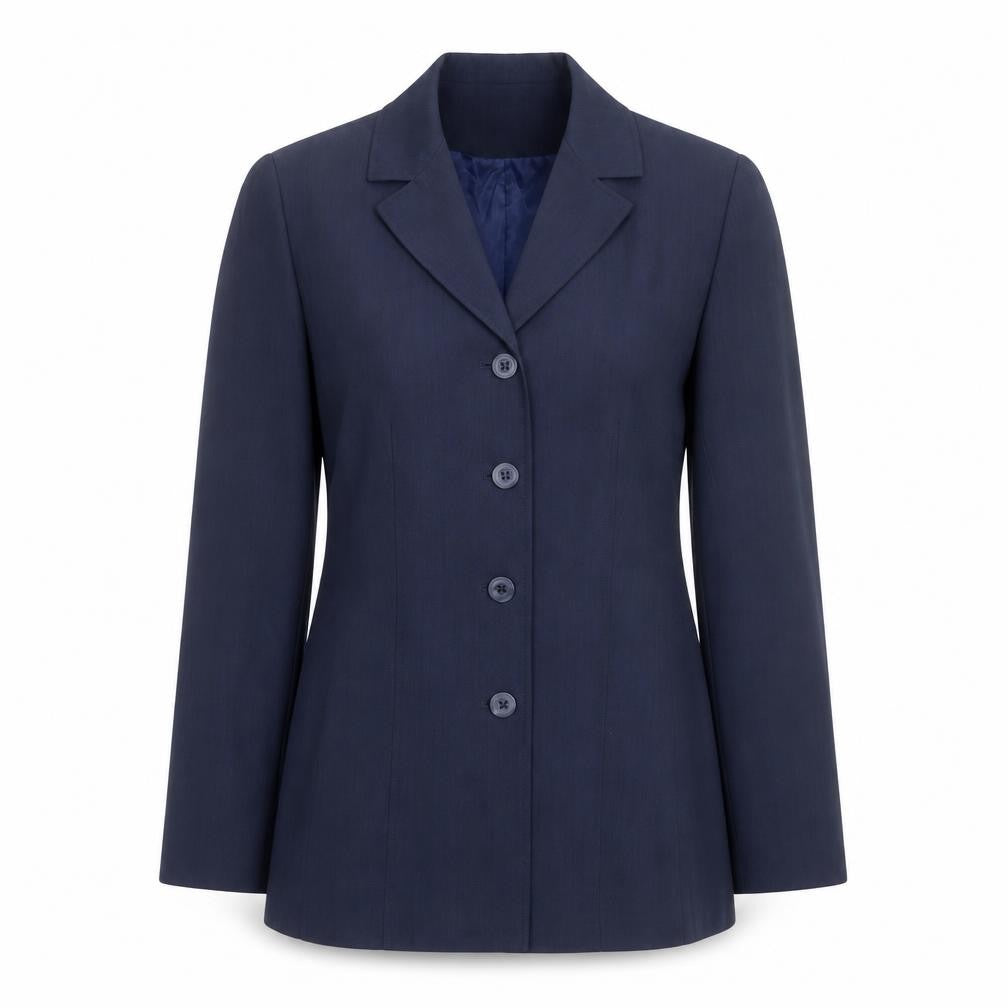 Lindor Women's Navy Blue Size 10 Classic Lined Blazer Jacket