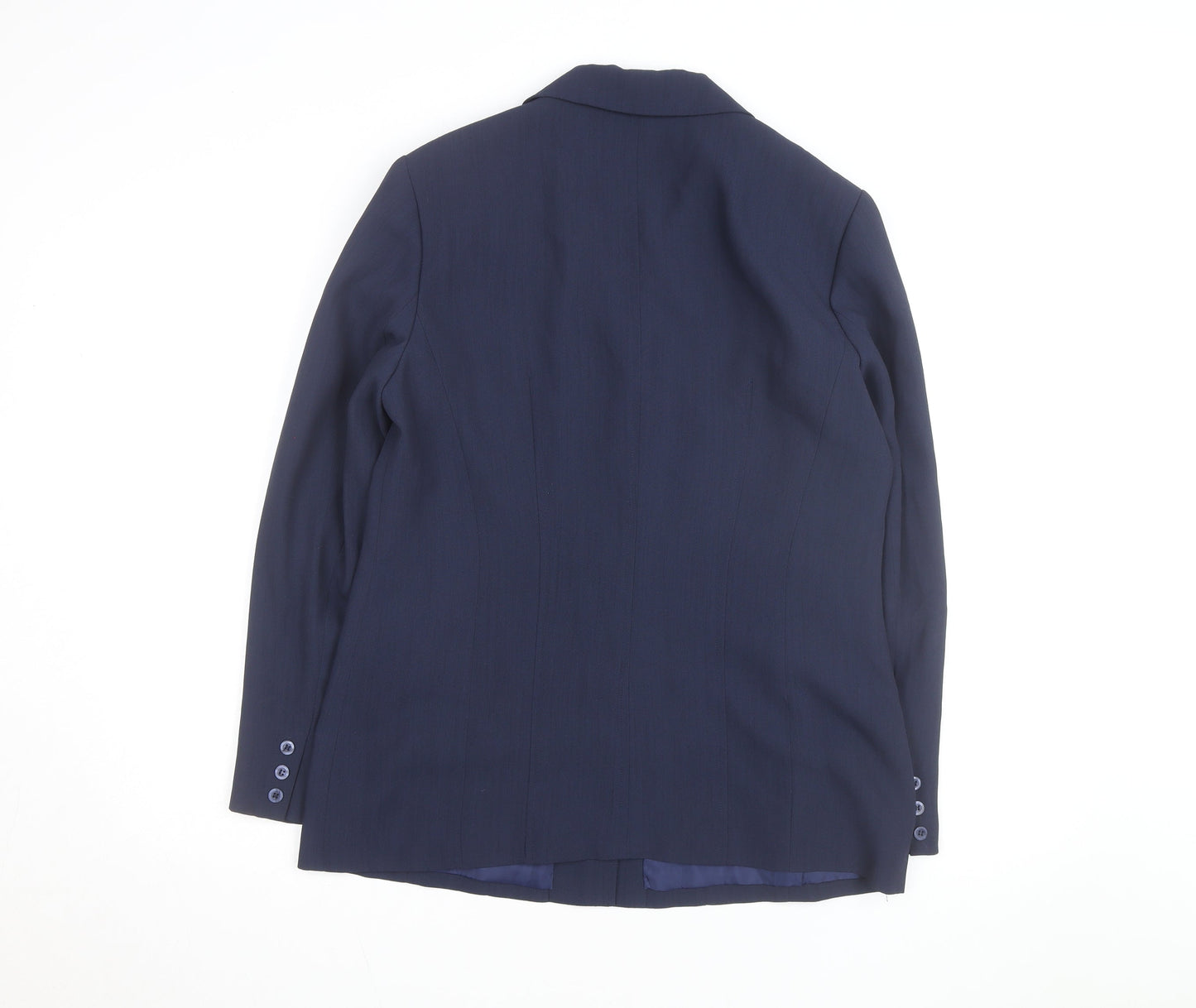 Lindor Women's Navy Blue Size 10 Classic Lined Blazer Jacket