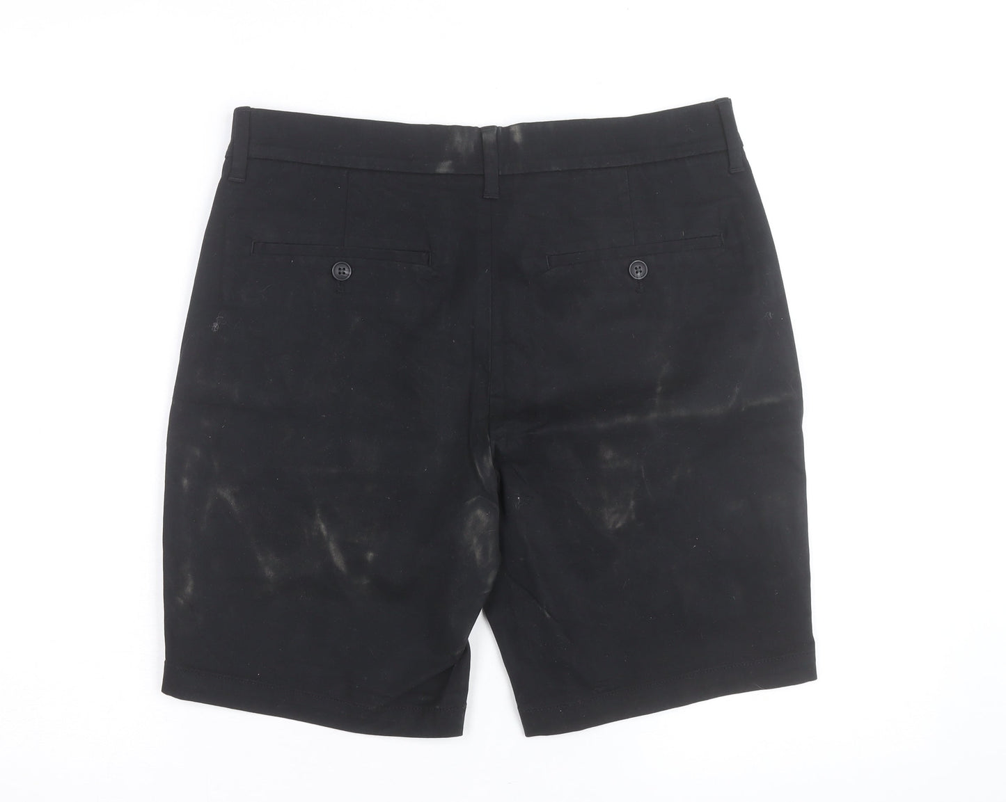 Marks and Spencer Men’s Black Slim Fit Chino Shorts Size 32