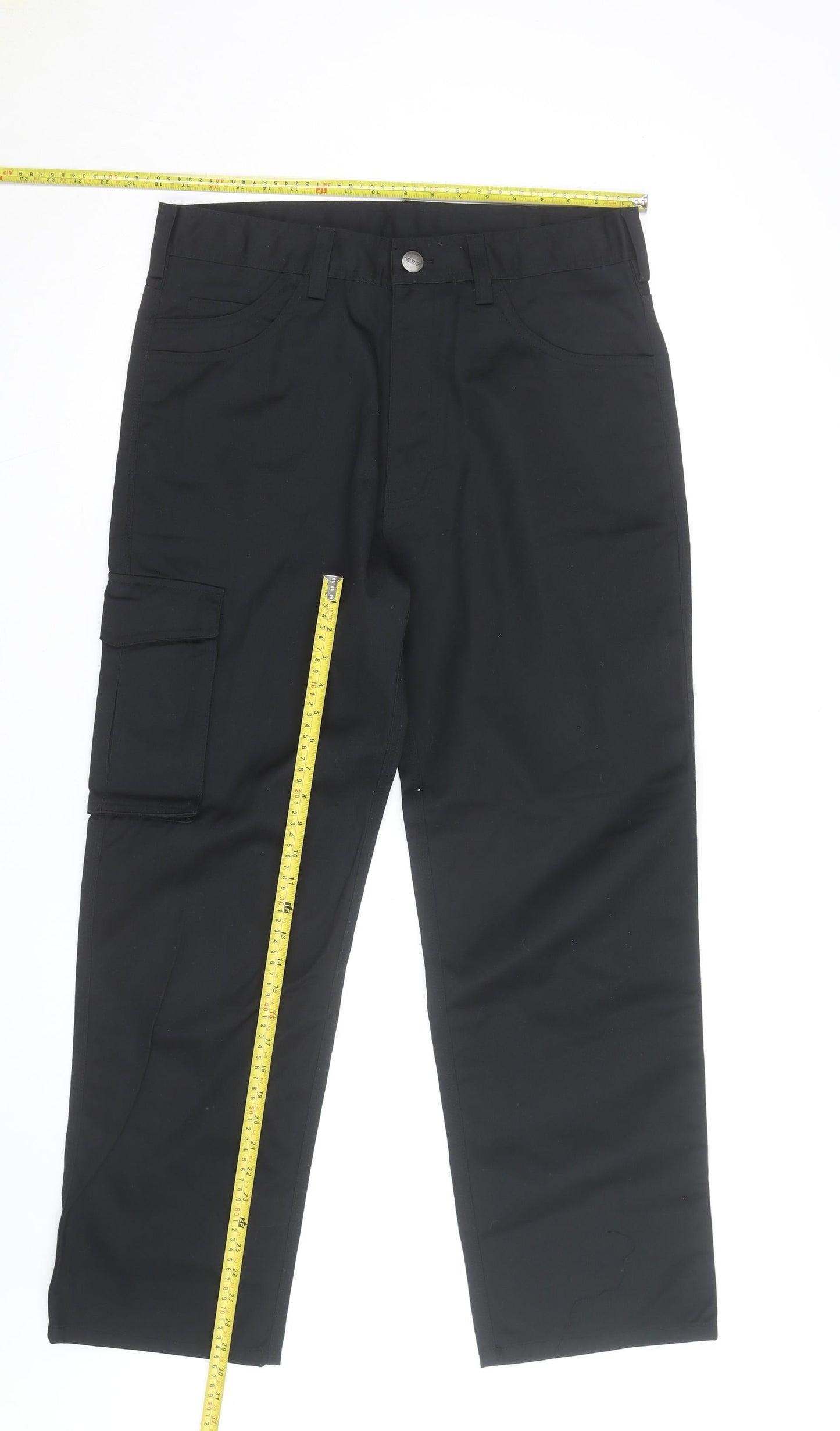 Trojan Men's Black Cargo Workwear Trousers 36W 31L Regular Fit