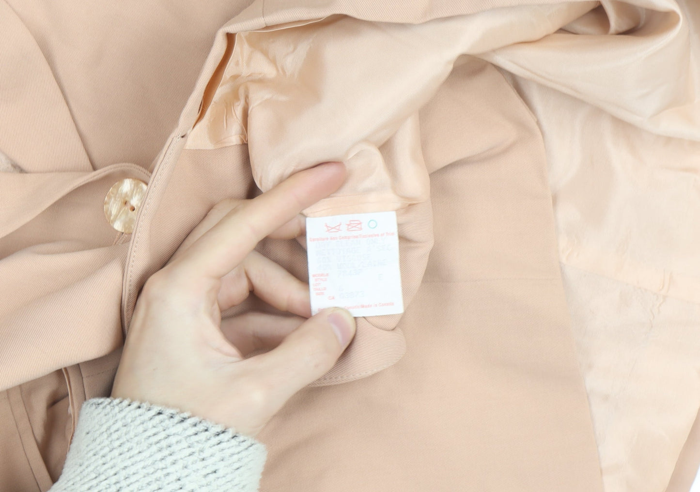 Braemar Petites Beige Classic Blazer Womens Size 6 Tailored Jacket