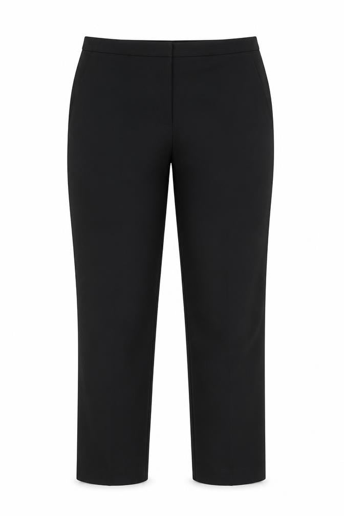 H&M Women Black Stretch Dress Pants Size 12 Straight Leg Trousers
