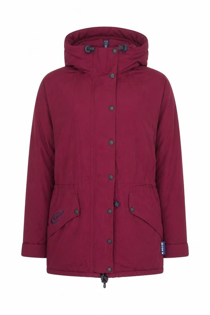 TOG24 Women’s Red Waterproof Parka Jacket Size 12 Hooded