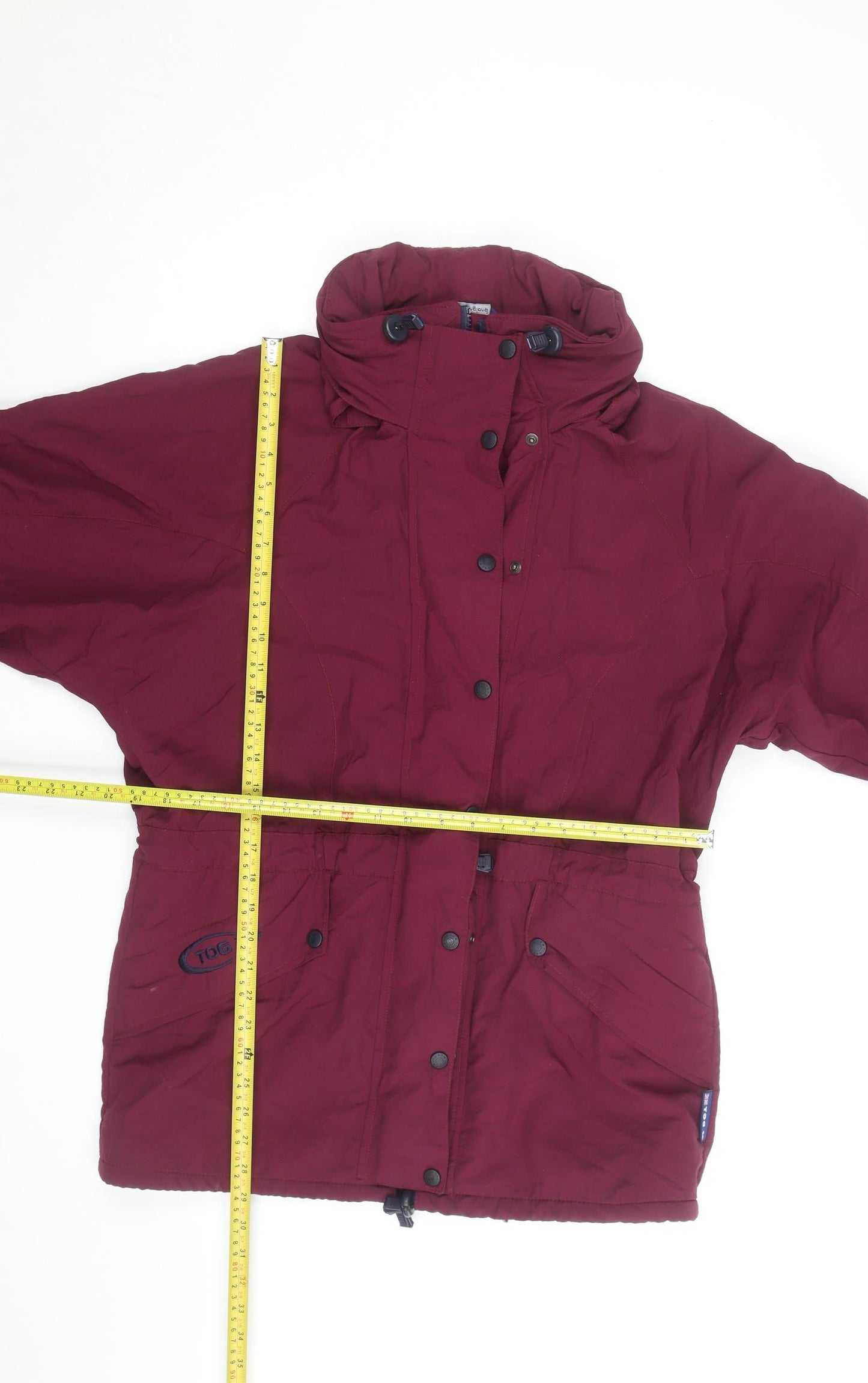 TOG 24 Women’s Red Waterproof Parka Jacket Size 12 Hooded